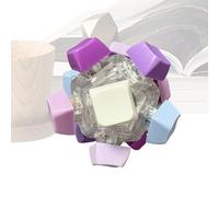 Jouet lumineux - Bouton à 12 couleurs avec interrupteur bleu, porte-clés mécanique tactile pour joueurs et étudiants, jouet anti-stress pour la maison et le B