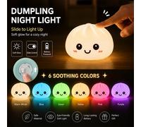 Jouet lumineux en forme de boulette à presser, lampe colorée douce de décompression, veilleuse scintillante pour la décoration de chambre, ornement de bureau et nuan-D