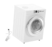 Jouet Machine à Laver Miniature 1: 12 en Métal Blanc, Modèle Rechargeable | Machine A Laver Jouet Garçon et Filles, pour Maison de Poupée et Mini Scènes, Vêtements Lavables