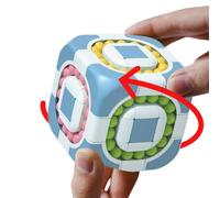 Jouet Magique Fidget - à Doigt Rotatif 3 x 3 en Forme de Haricot Magique, Spinner Portable, soulagement du Stress, Jeu sensoriel, Fonctionnement Durable, Fluide, Design Compact et léger, Amusant