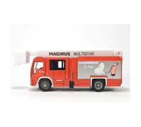 Siku Camion de pompiers Magirus Multistar TLF – 1:87, bras télescopique et échelle extensible