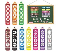 Jouet magnétique de tri - 10 activités éducatives | Ensemble Aimanté Tri Couleur pour Frigo,pour garçons Filles ole et Maison Tableau Blanc Chaussettes de