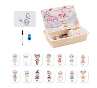 Jouet magnétique, jeu d'attribution, jouet éducatif | Jeux de voyage créatifs avec étui de transport pour à partir de 3 filles, jeu de maternelle