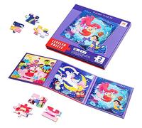 Jouet Magnétique Montessori pour Enfant - Puzzle en Bois d'Animaux, Livre Assorti Éducatif - Cadeau d'Apprentissage pour Fille Garçon 3-5 Ans (Lapin Licorne)