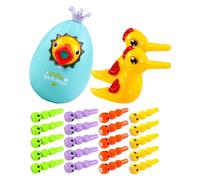Jouet magnétique Woodpecker - Catching Game with Tumbling Action & Piggy Bank, 3-en-1 Activité éducative d'apprentissage | Jeu interactif Parent-Enfant pour Les Tout-Petits, développ