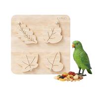 Jouet Mangeoire pour Oiseaux - 5,5 Pouces, Jeu de Stimulation Mentale pour Animaux | Jouets Puzzle de Recherche de Nourriture en Bois pour Oiseaux, Activité de Cage, Calopsitte, Gris d'Afrique, Conure