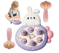 Jouet marteau pour tout-petits | Mignon Lapin Whack Mole Jeu Pounding Toy | Jouets martelants avec 2 marteaux, jouets pour tout-petits pour garçons et filles de 3 ans et plus pour l'éducation précoce
