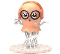 Jouet méduse interactif avec Effets de Musique et de lumière, Hauteur 20,2 cm avec tentacules rotatifs dynamiques, alimenté par Batterie pour Un Jeu éducatif et Un développement sensoriel Yellow