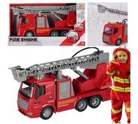 Jouet - MEGA CREATIVE - Camion de pompiers - Échelle mobile - Sons et lumières - Projection d'eau