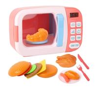 Jouet micro-ondes | Jeu de cuisine de 8,66 pouces avec lumière réaliste | ABS Children's Cook Set | Interagissant de manière réaliste la créativité - propulsant avec la fonction du circuit temporel