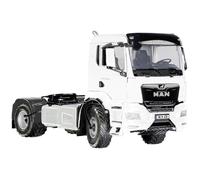Jouet miniature de camion - Wiking - MAN Tracteur TGS 2 axes - Échelle 1:32 - 4 roues motrices - Blanc