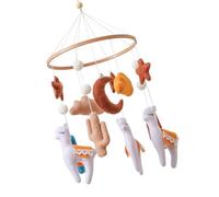 Jouet mobile en alpagas doux pour nouveau-né, stimulation visuelle, cloches douces, sécurité pour bébé, adapté aux voyages