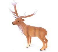 Jouet Modèle Animal Cerf élaphe Mâle, Conception Réaliste pour Un Jeu éducatif, Parfait pour la Décoration de la Maison, en Plastique Durable, Taille Env.11,5 X 5 X 12 Cm, 1 unité