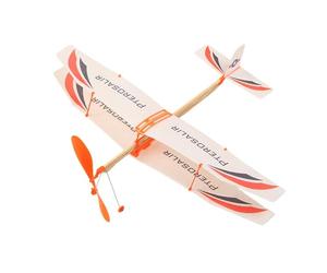 Jouet modèle d'avion - Biplan réaliste avec Bande en Caoutchouc | Aide pédagogique Amusante pour, motricité Fine, modèles d'avions, Jouets de vol DIY pour Enfant
