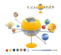 Jouet modèle de système solaire, modèle planétaire | Modèle planétaire éducatif pour les - Modèle de tige de 8 planètes peintes à faire soi-même, modèle de décoration de la maison, puissance mécanique