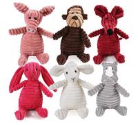 Jouet molaire pour chien, entraînement à l'évent, velours côtelé, singe, cochon, voix, jouet en peluche, nettoyage des dents, fournitures de jouets pour chiens de grande taille Crocodile