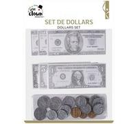 jouet monnaie américaine billet pièce 66 unités - générique 15021 Gris G