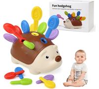Jouet Montessori 18 Mois, Hérisson Jouet de Tri, Jouet Sensoriel Motricité Fine Bebe Jeux Éducatif pour Apprendre à Compter et Les Couleurs, Cadeau pour Enfants Bebe Fille Garcon 2 3 Ans