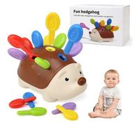 Jouet Montessori 18 Mois, Hérisson Jouet de Tri, Jouet Sensoriel Motricité Fine Bebe Jeux Éducatif pour Apprendre à Compter et Les Couleurs, Cadeau pour Enfants Bebe Fille Garcon 2 3 Ans