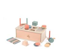Jouet Montessori de tri des formes et des couleurs 3 en 1 jouet en bois pour bébé cadeau d'éducation précoce