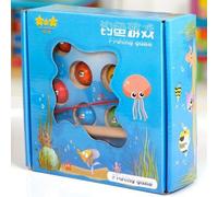 Jouet Montessori En Bois Pour Enfants, Attrape Les Insectes En 3d, Pêche Magnétique, Nouvelle Collection