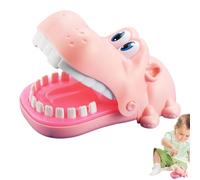 Jouet Mordant De Dentiste Hippopotame - Classique De Réaction À La Main Pour, Jouet De Pression Des Dents, Accessoire De Farce Portable | Fournitures Scolaires Sûres Et Po