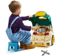 Jouet moteur VEVOR, 60 pièces, kit de réparation de voiture pour enfants, avec pièces détachables, lumières et bruits, volant et klaxon