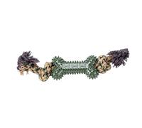 Jouet Multifonctionnel en Corde pour Chien, en Coton Solide, pour Le Nettoyage des Dents et Le Soulagement du Stress, pour Petites et Grandes Races, Camouflage, 1 Pièce (Jouet en Corde, os