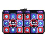 Jouet multimédia Tapis de danse sans fil pour deux personnes compatible TV et PC C