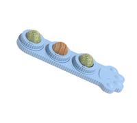 Jouet mural avec herbe à chat : boule de friandise pour chats qui peut être léchée, jouet rotatif pour sandwichs, boule adhésive à mâcher, nettoyant naturel pour dents | Divertissement