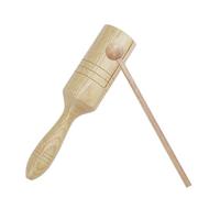 Jouet musical à haut-parleur latin, avec bâton - Jouet éducatif pour adultes et - Instrument musical - Instrument de percussion - Guiro en bois