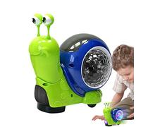 Jouet musical à ramper - Jouets pour bébé escargot | Jouets d'escargots légers - Jouet pour bébé escargots, escargots musicaux lumineux, rampant électrique avec évitement automatique des obstacles, ma