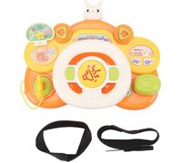 Jouet musical au volant avec lumière sonore réaliste Apprentissage multifonctionnel Éducation jeune enfant Conduire un lapin