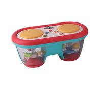 Jouet Musical Bébé 1 An avec Lumières - Cube d'Activités à Double Tambour - Cadeau Enfant 9 12 18 Mois