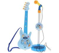 Reig Musicales Guitare Et Microphone Avec Pied Extensible Bluey Hauteur Réglable 60x30x17 Cm