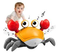 Jouet Musical Crabe Rampant - Modèle - Lumière LED - Détection d'obstacles - Musique joyeuse