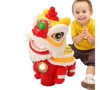 Jouet musical de lion de danse chinoise - Danse du lion marchant, jouet interactif éducatif amusant | Jouet décoratif amusant et divertissant à jouer, lanterne de festival de linter