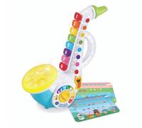 VTech - Saxophone Lumi Magique, Instrument de Musique Enfant, Saxophone Interactif avec Partitions de 4 Comptines, Jouet d'Éveil Musical, Cadeau Enfant Dès 2 Ans - Contenu en Français