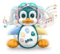 Jouet Musical Enfant - Pingouin - Pour Bébé de 12 mois et plus - Effets sonores et lumineux - 2 modes de jeu