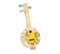 Jouet musical - JANOD - Banjo Jungle Gioia - 3 cordes - 3 clés d'accordage - Bois beige