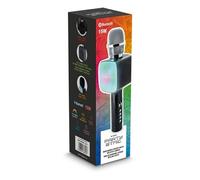BigBen Jouet musical Microphone Karaoké avec effets lumineux Noir