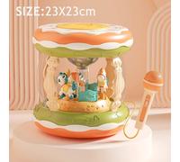 Jouet Musical Pour B¿¿B¿¿",Carrousel,Budg¿¿Taire Lointain,Tambour ¿¿ Main,Montessori,Chant Pr¿¿Coce,Jouet Mentaires Oriel,"Cadeau Pour Tout-Petits De 1 ¿¿ 3 Ans - Type Green Large Size