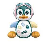 Jouet musical pour bébé dansant et marchant - Pingouin musical avec musique et lumières - Jouet d'apprentissage précoce pour bébé