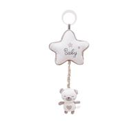 Jouet musical pour nourrisson - Suspendu en peluche - Lapin avec berceuses - Fil artisanal - Décoration mignonne pour lit de poussette - Cadeau de fête prénatale - Fabricant de bruit apaisant - Pour