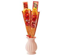 Jouet Nourriture en Peluche Douce,Bouquet de 2 Brochettes de Sucre d'Orge Chinois Traditionnel - Accessoires pour Photos du Réveillon de la Saint-Sylvestre 2026 | Pour Toute la Famille et Amis
