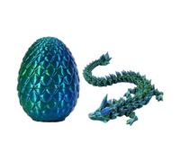Jouet Oeuf de Dragon imprimé en , Jouet de Dragon Chinois, Flexible imprimé en pour Enfant, Figurines de Dragon et de créatures préhistoriques, décoration de Voiture et Figurines d'ornement pour