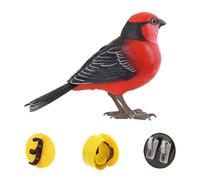 Jouet Oiseau Électronique pour, Oiseau Réaliste avec Chants et Musique, Animal de Bureau Électrique pour Femmes Hommes et