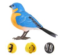 Jouet oiseau interactif - jouet de simulation animale réaliste, fourniture de animaux de compagnie activés par la voix | Oiseaux chantants réalisants avec mouvement et son, compagnon d'oiseau engagean