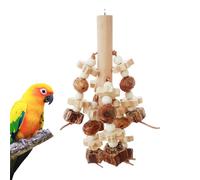 Jouet Oiseau Pour Conures,Blocs à Mâcher Interactifs en Bois - Jouet de Taille Moyenne pour Oiseaux d'Animaux et Coquille,Pour Entraînement Ennui Lumières Moyennes Gris Africain Ara Lovebirds