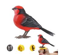 Jouet Oiseau Réaliste,Oiseau Interactif Qui Chante avec Musique | Animal de Compagnie Électronique Mignon pour Adultes Famille